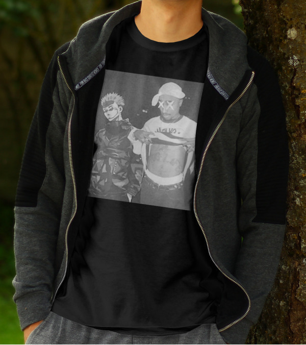Tupac Shakur Sukuna Jujutsu Kaisen King Of Curses Thug Life Edit T-Shirt
