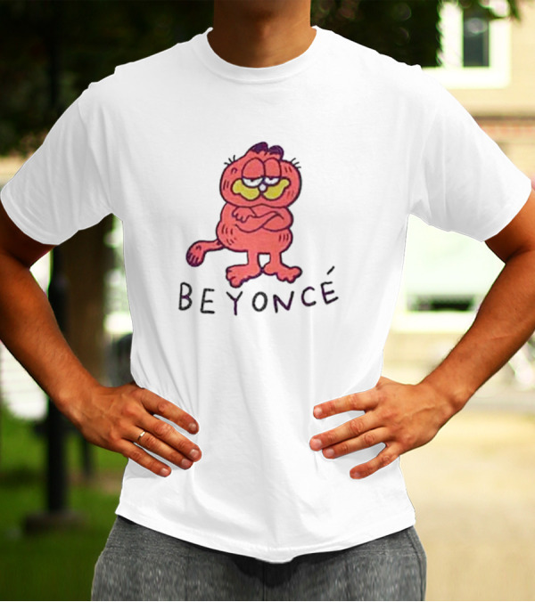 Beyoncé Garfield Cartoon Style Character T-Shirt