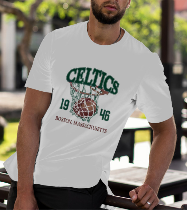 Celtics Basketball Boston Massachusetts 1946 T-Shirt