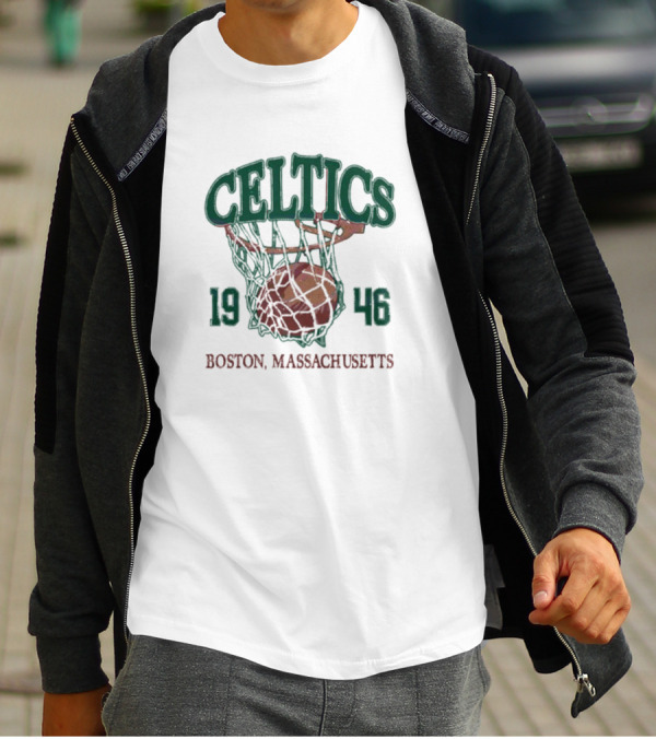 Celtics Basketball Boston Massachusetts 1946 T-Shirt