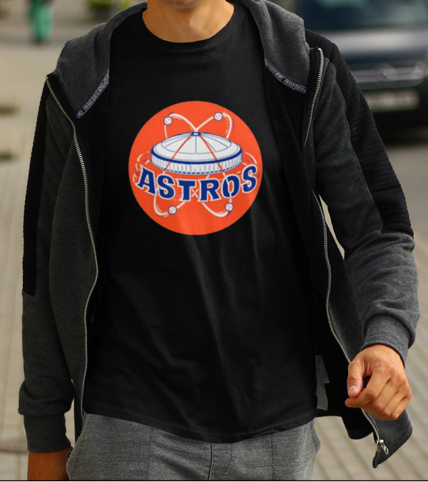 Astros Houston Baseball Retro Dome Circle T-Shirt