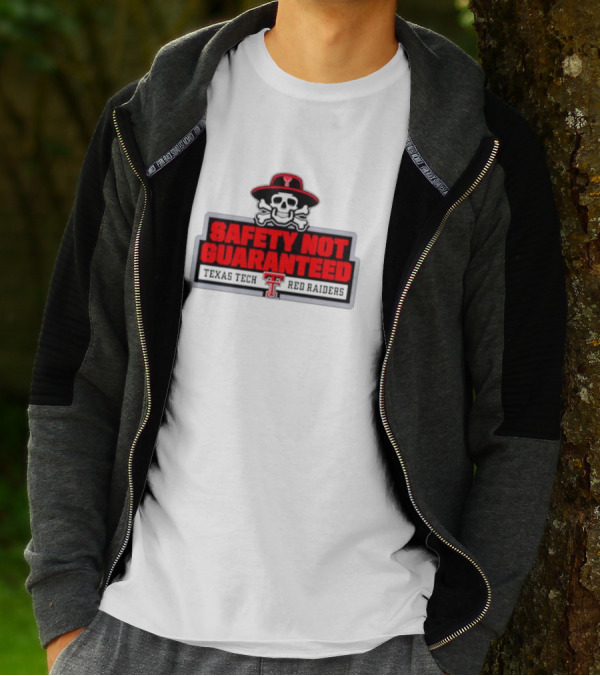 Safety Not Guaranteed Texas Tech Red Raiders Skull T-Shirt