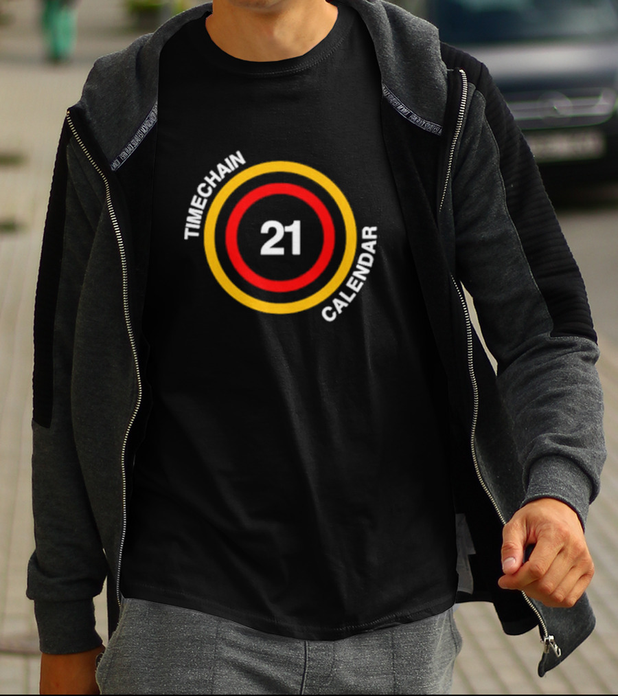 Timechain Calendar 21 Circles T-Shirt