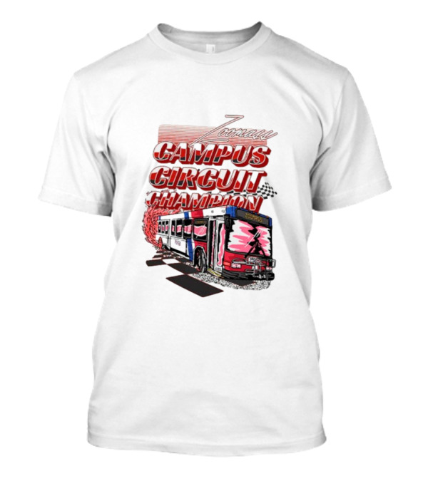 Zoomass Campus Circuit Champion Vintage Bus Racing T-Shirt