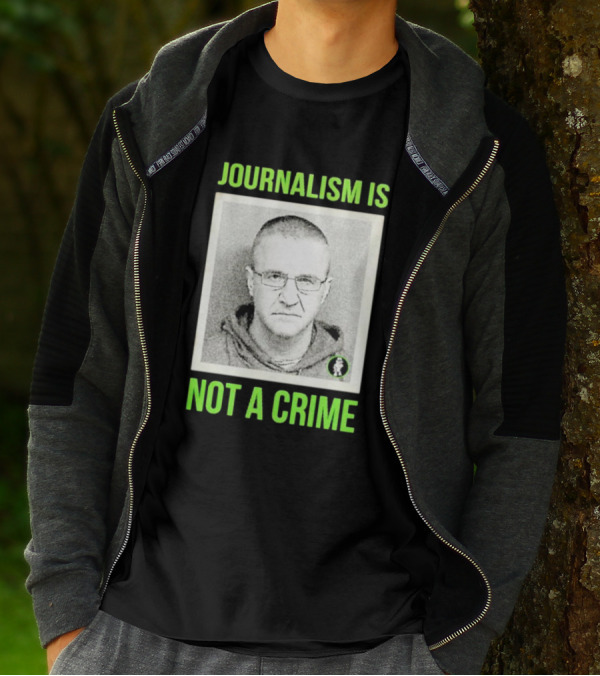 Aidan Kearney Journalism Is Not A Crime Mugshot Image T-Shirt