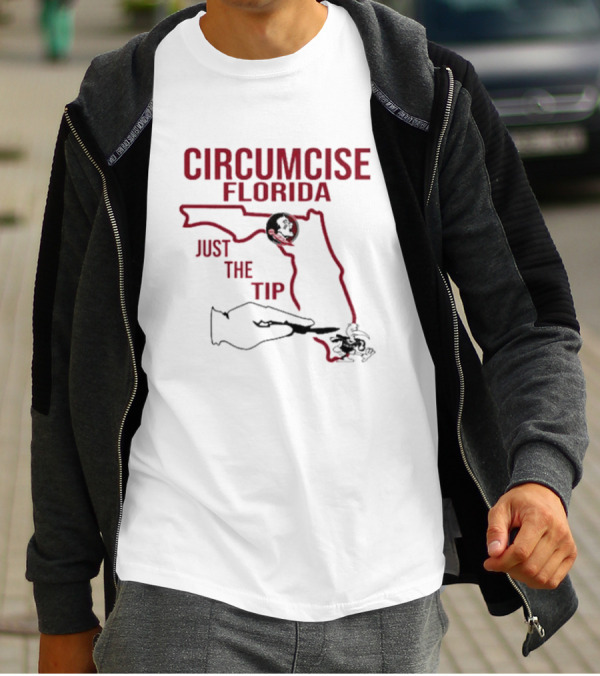 Circumcise Florida Just The Tip Map T-Shirt