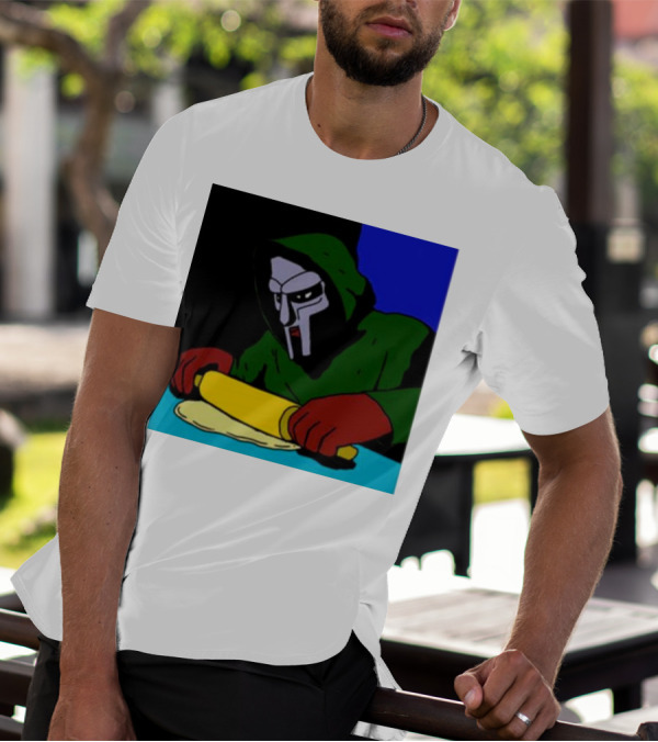 Mf Doom Bistro Rolling Dough Masked Chef Scene T-Shirt