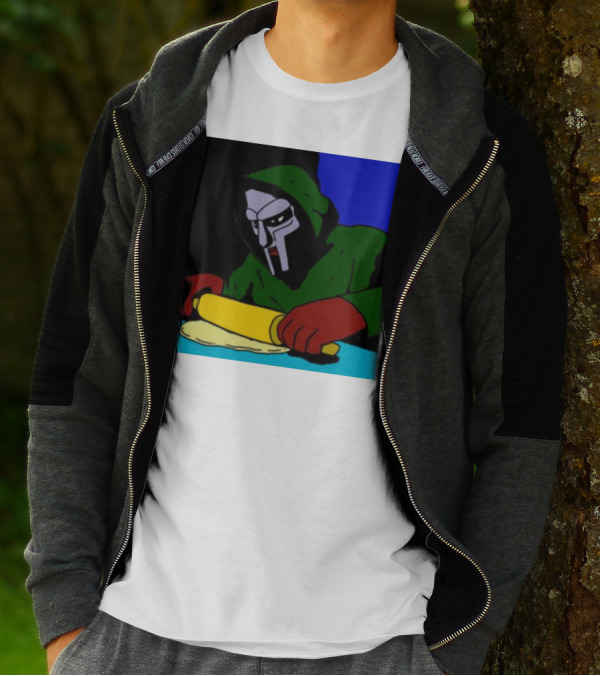 Mf Doom Bistro Rolling Dough Masked Chef Scene T-Shirt