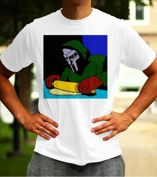 Mf Doom Bistro Rolling Dough Masked Chef Scene T-Shirt