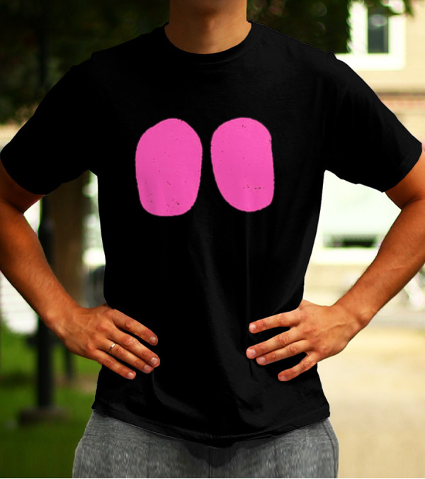 Night Rider Eyes Neon Pink Ovals T-Shirt