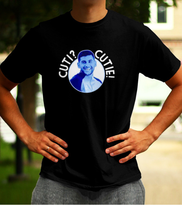 Cuti? Cutie Cristian Romero Blue T-Shirt