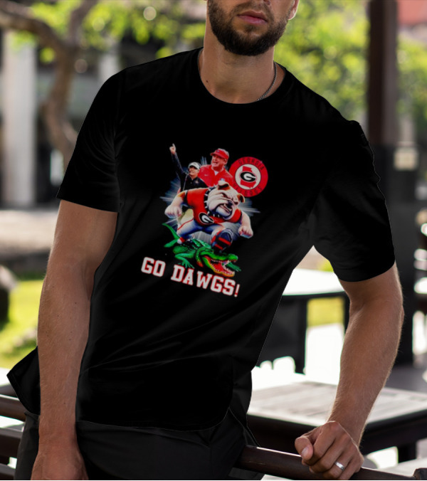 Georgia Bulldogs Go Dawgs Coaches Mascot Gator Rivalry T-Shirt