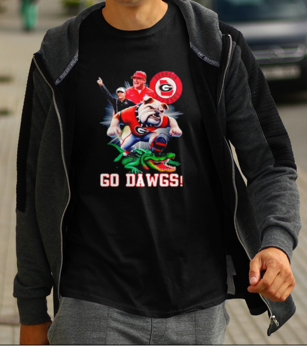 Georgia Bulldogs Go Dawgs Coaches Mascot Gator Rivalry T-Shirt