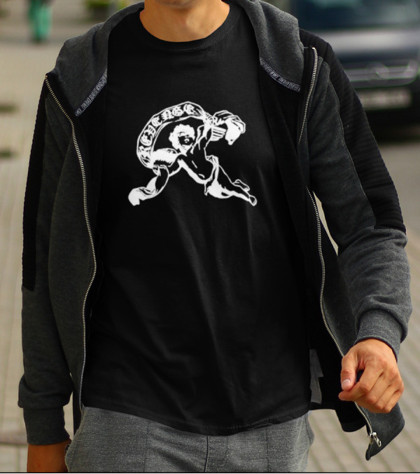 Revenge Angel Cherub With Banner T-Shirt