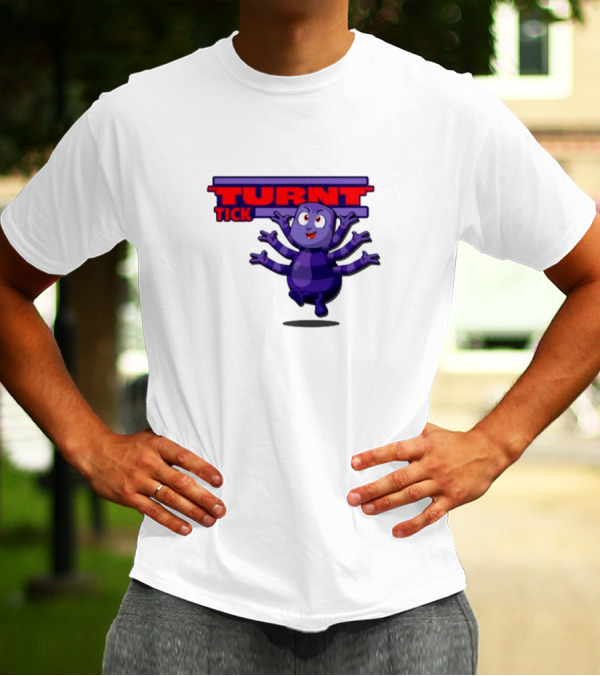 Turnt Tick Character Purple Cartoon T-Shirt