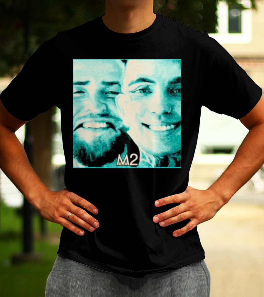 Mansionz M2 Album Cover Image With Smiling Duo T-Shirt