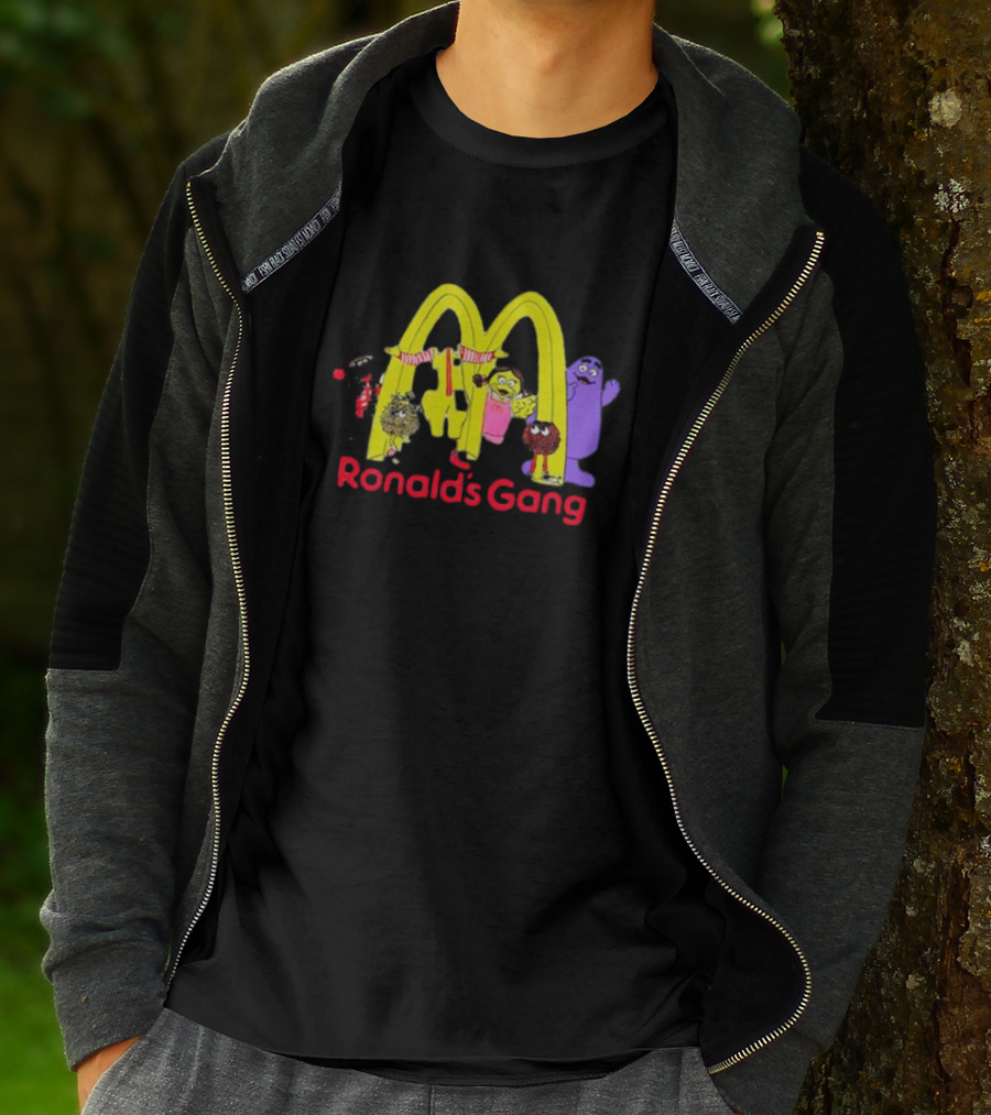 Ronald's Gang Mc Characters Under Golden Arches T-Shirt