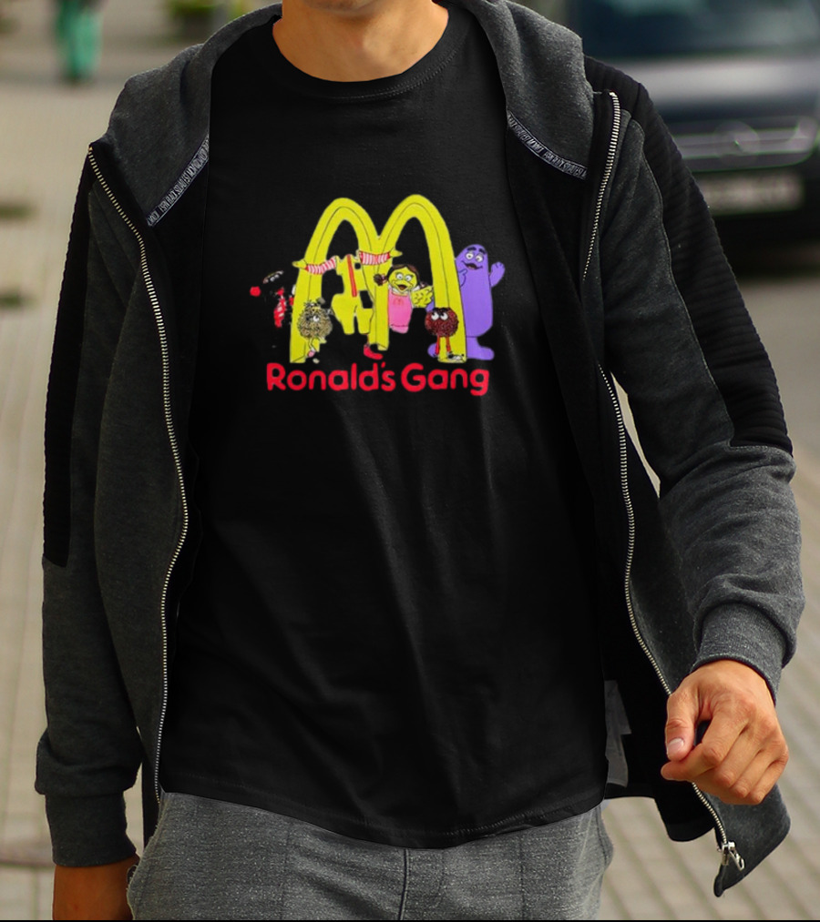 Ronald's Gang Mc Characters Under Golden Arches T-Shirt