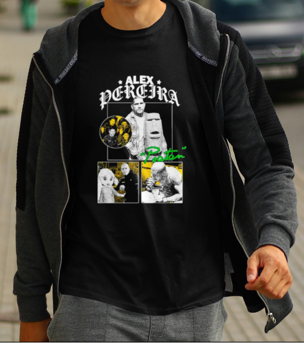 Alex Pereira Poatan Mixed Media Collage With Pop Culture And Meme Elements T-Shirt
