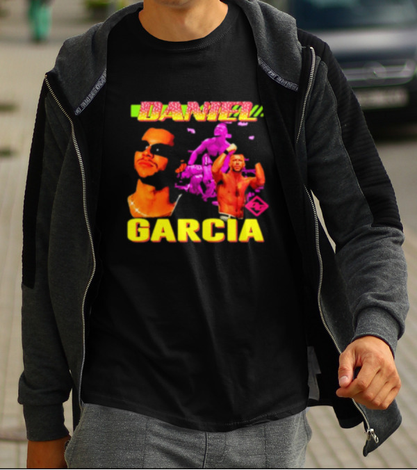 Daniel Garcia Neon Style Wrestling Action T-Shirt