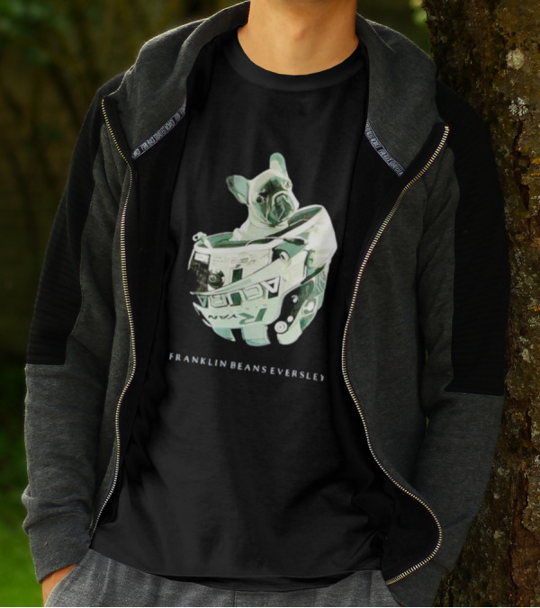 Franklin Beans Eversley Bulldog In Racing Helmet T-Shirt