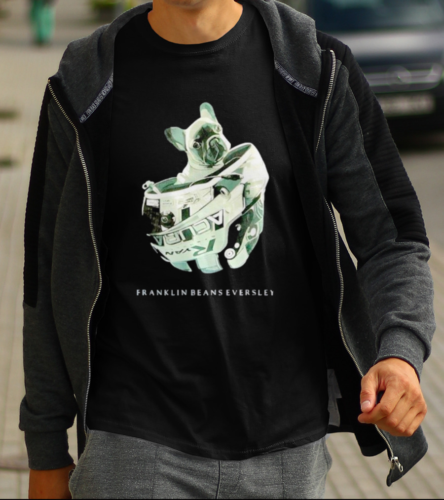 Franklin Beans Eversley Bulldog In Racing Helmet T-Shirt