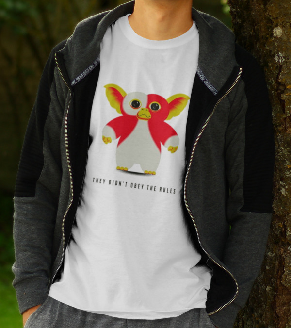 Gremlins They Didn't Obey The Rules Red And Yellow Creature T-Shirt