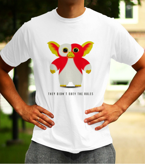Gremlins They Didn't Obey The Rules Red And Yellow Creature T-Shirt