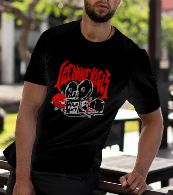 Ice Nine Kills Camera Roses Retro T-Shirt