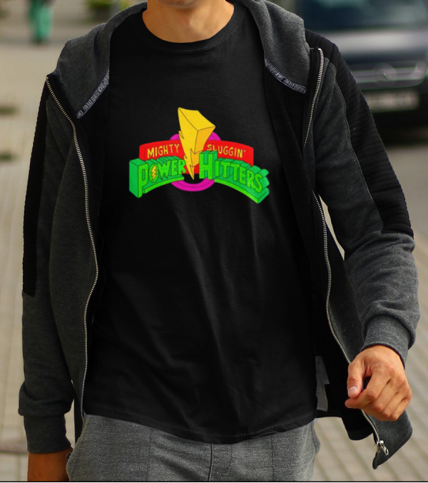 Mighty Sluggin’ Power Hitters Lightning Bolt T-Shirt