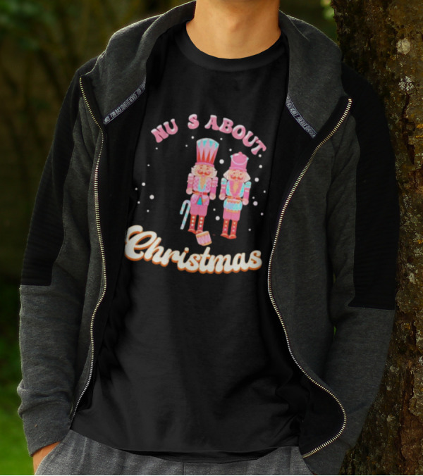 Nutcracker Nu S About Christmas With Candy Cane And Drum T-Shirt