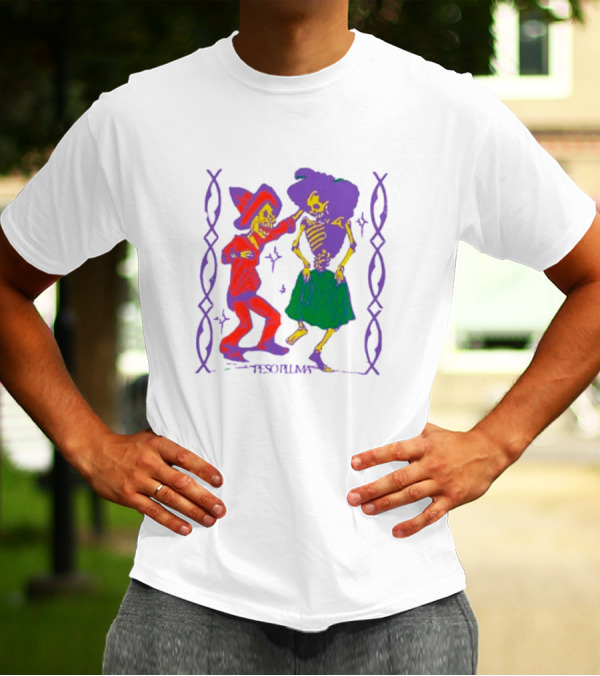 Peso Pluma Calacas Bailando Skeletons In Dance T-Shirt