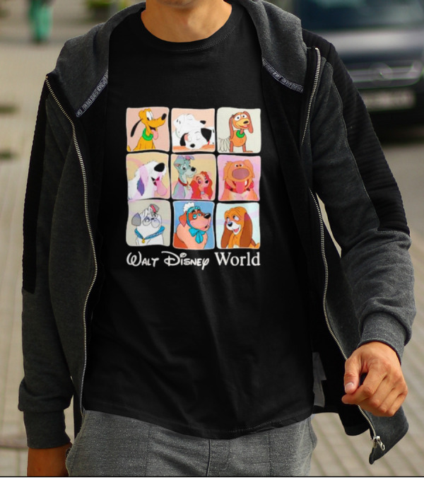 Walt Disney World Classic Cartoon Dogs Compilation T-Shirt