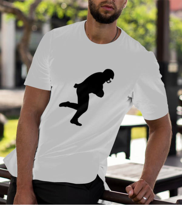 The Legend Of The Cincy Hat Scamper Silhouette Football Player T-Shirt