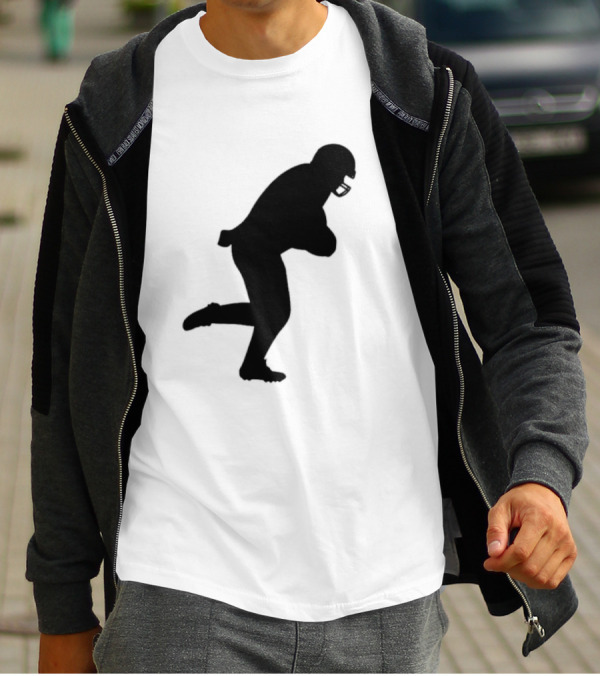 The Legend Of The Cincy Hat Scamper Silhouette Football Player T-Shirt