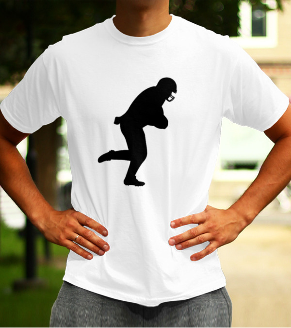 The Legend Of The Cincy Hat Scamper Silhouette Football Player T-Shirt