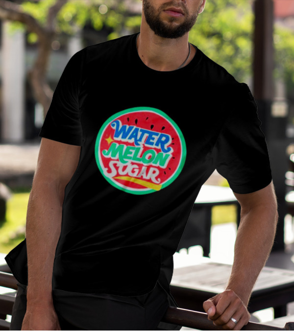 Water Melon Sugar Twinkling Watermelon Bright Fruit Circle T-Shirt