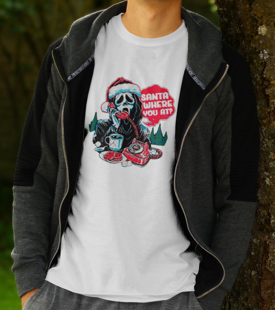 Ghost Face Santa Where You At? T-Shirt