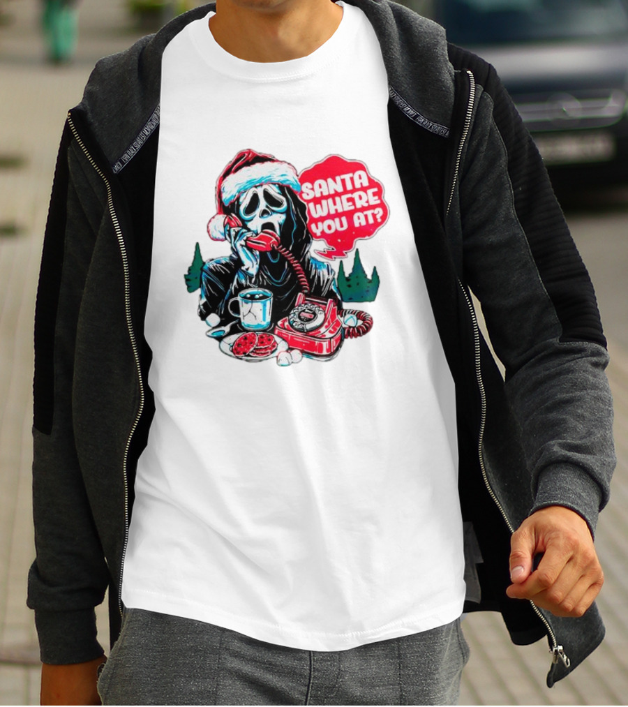 Ghost Face Santa Where You At? T-Shirt