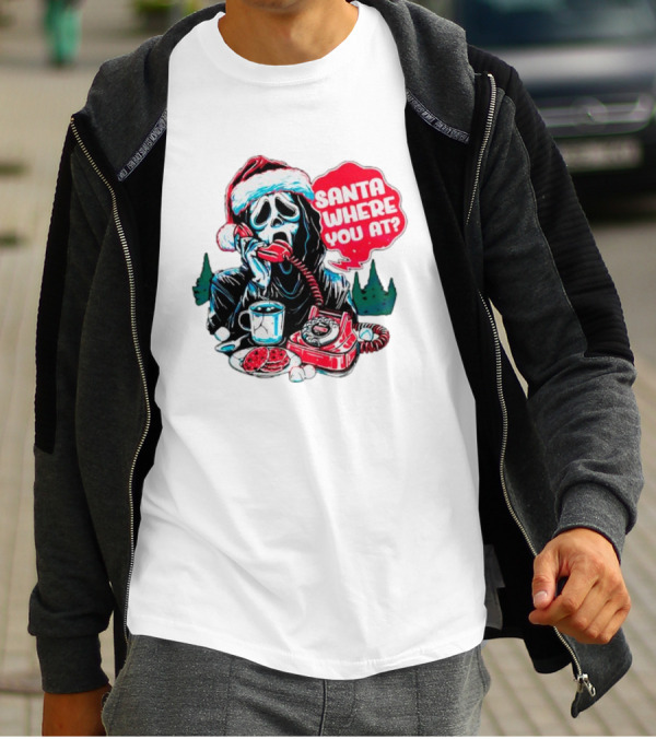 Ghost Face Santa Where You At? T-Shirt