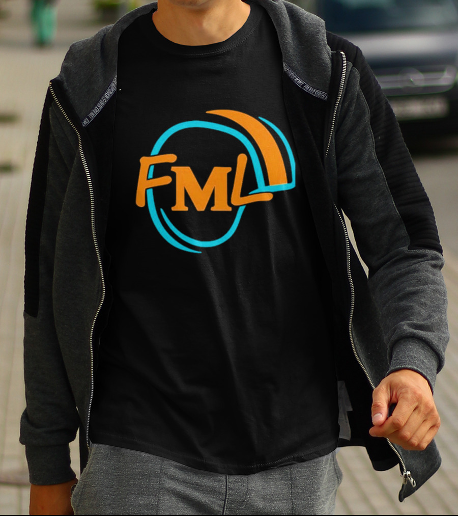 Miami Dolphins Fml Aqua Orange Football T-Shirt