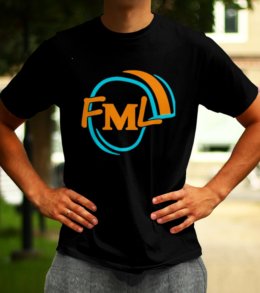 Miami Dolphins Fml Aqua Orange Football T-Shirt