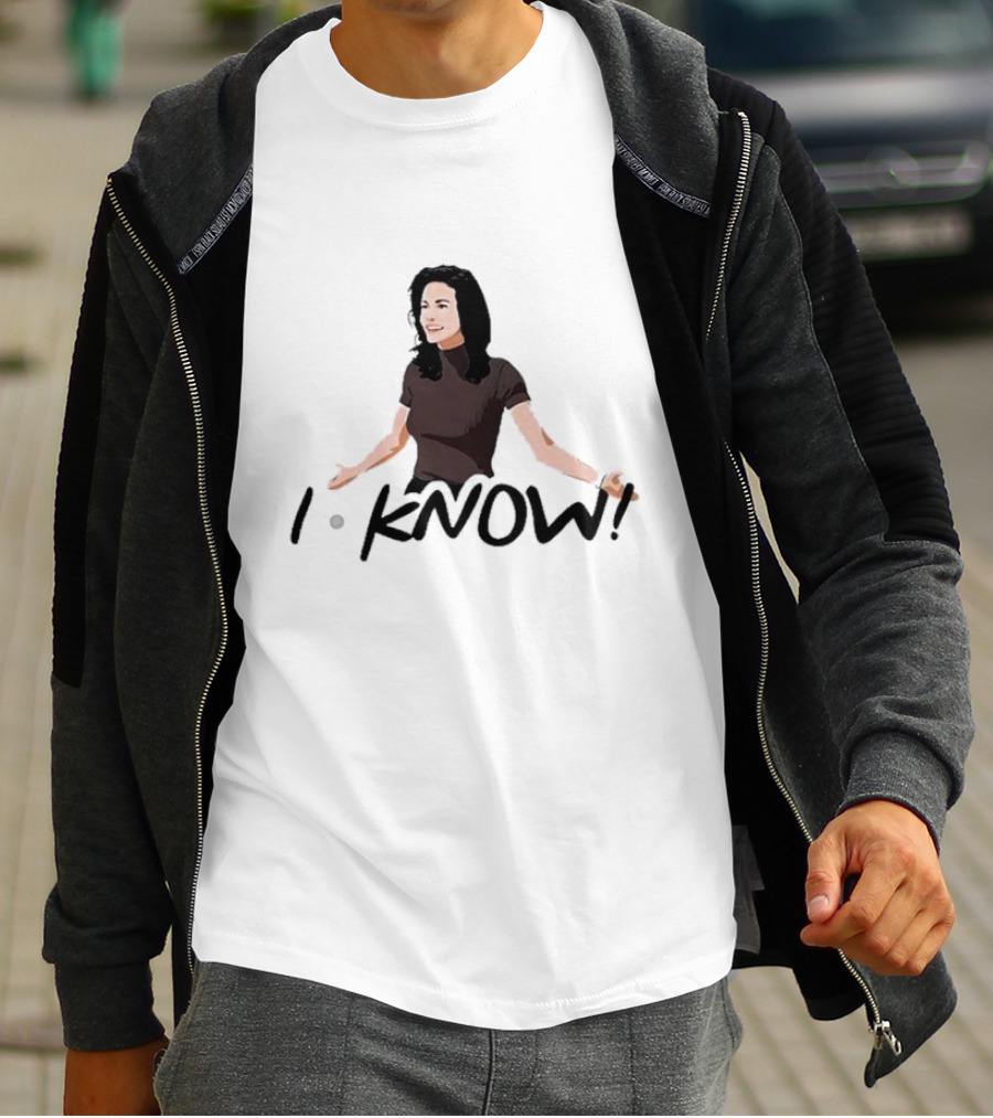 Monica Geller I Know Santa Friends I Know T-Shirt