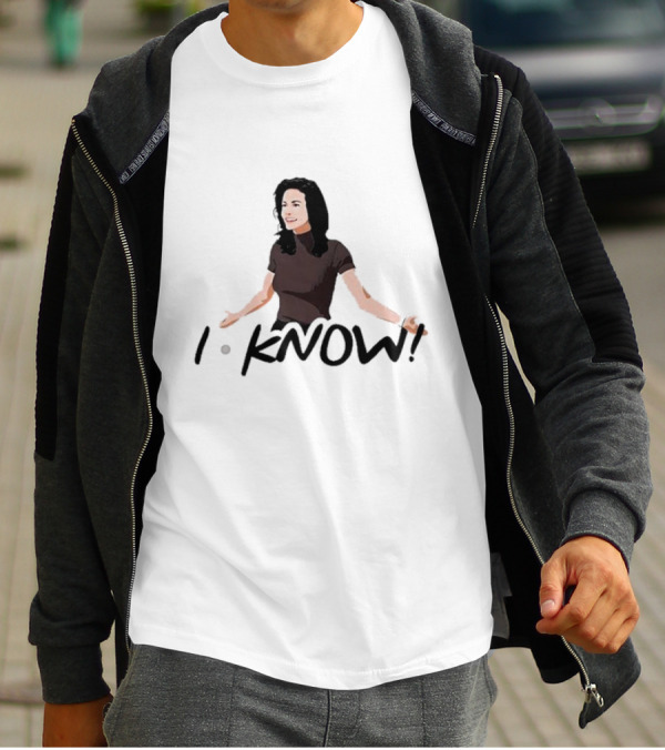 Monica Geller I Know Santa Friends I Know T-Shirt
