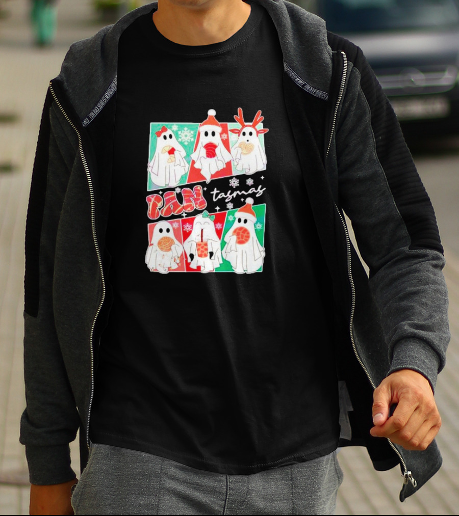 Pantasmas Ghost Christmas Santa Conchas Festive Fun T-Shirt