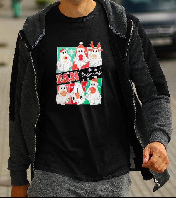 Pantasmas Ghost Christmas Santa Conchas Festive Fun T-Shirt