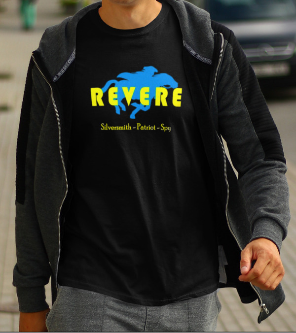 Revere Silversmith Patriot Spy Riding Horse T-Shirt