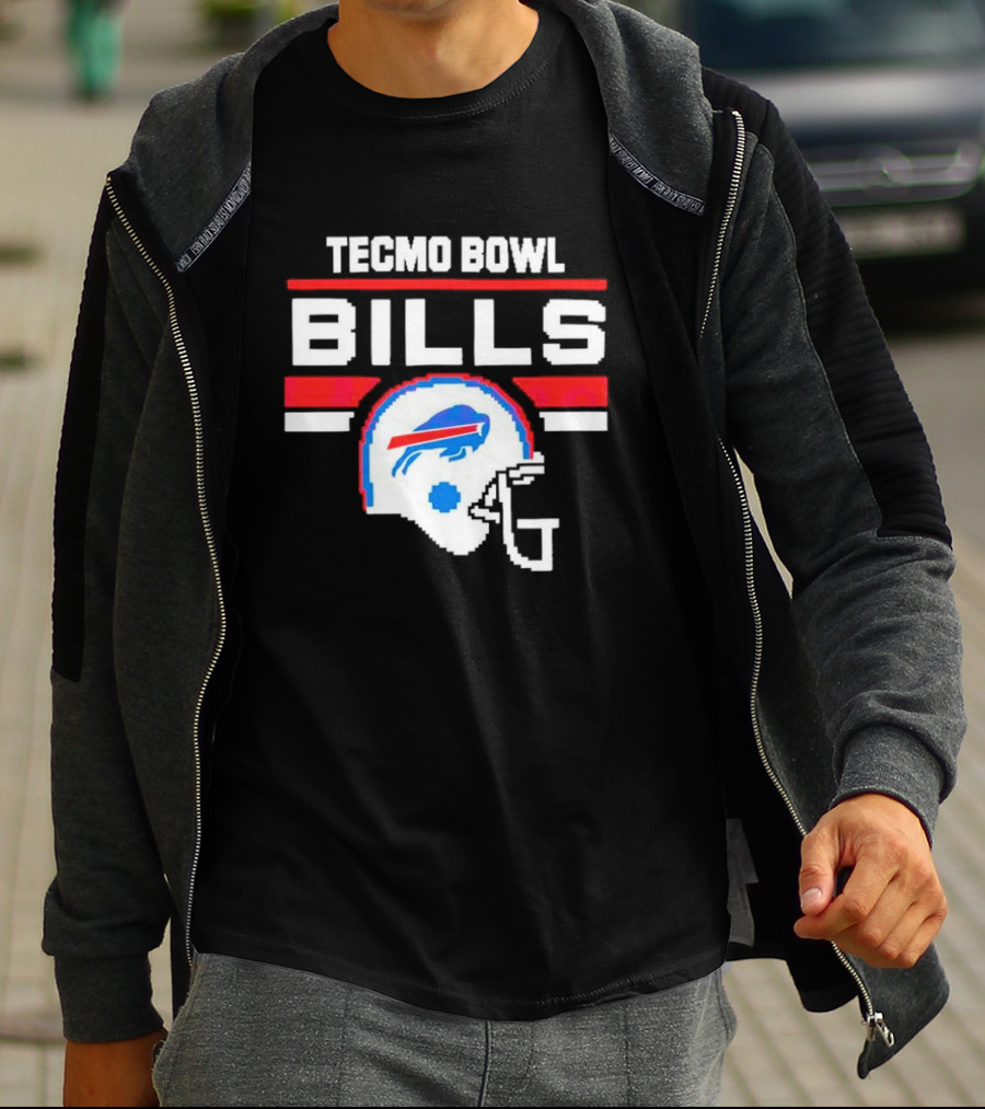 Tecmo Bowl Buffalo Bills Helmet NFL Football T-Shirt