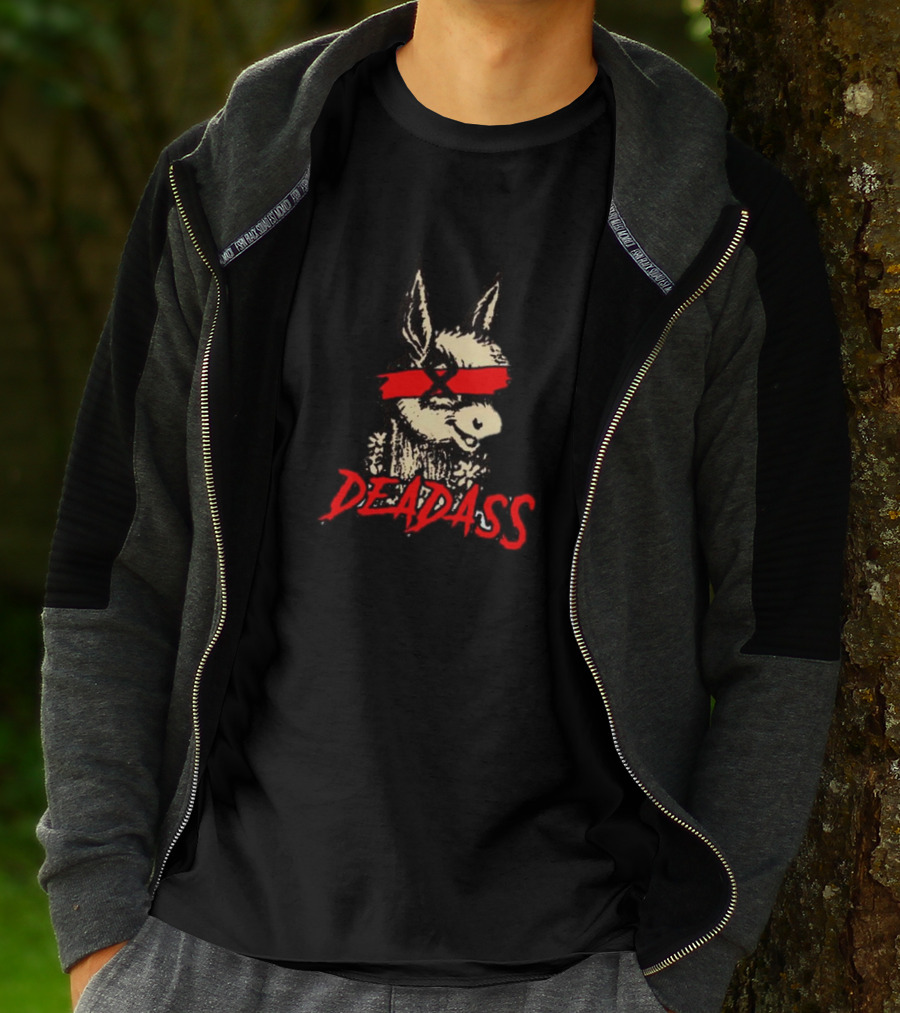 Deadass Donkey Red Blindfold T-Shirt