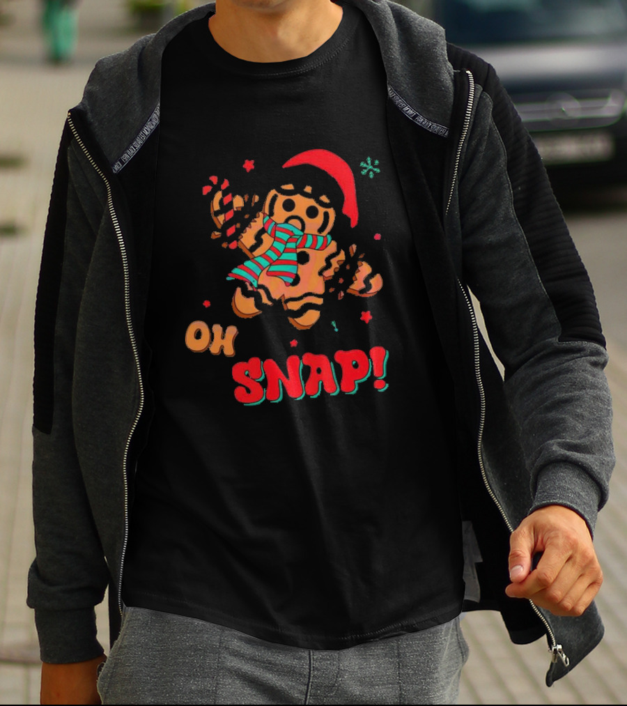 Oh Snap Gingerbread Christmas T-Shirt